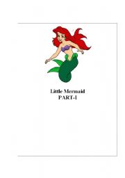 English Worksheet: Writing lessons - Tell a story from pictures - Little Mermaide- Part I