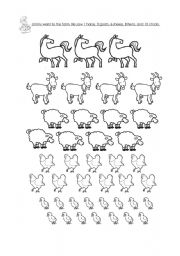 English Worksheet: Farm Animals