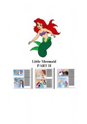 English Worksheet: Little Mermaid -Part II for Writing lessons