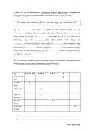 English Worksheet: Grammar worksheet