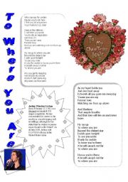 English worksheet: the song 