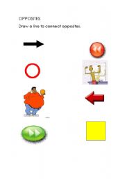 English Worksheet: Opposites!