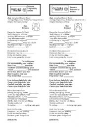 English Worksheet: Halo - Beyonc