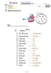 English Worksheet: verb 
