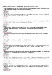 English Worksheet: Auxiliary verbs