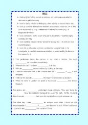 English worksheet: phrasal verbs unit 1 from 20 units