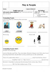 English worksheet: opposites