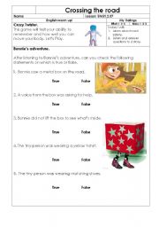 English worksheet: Crossing the Road