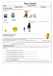 English worksheet: People 