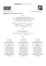 English Worksheet: STUDYING SOUTH AFRICA song Asimbonanga Johnny CLEGG