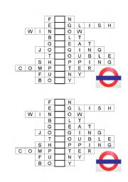 English worksheet: Underground (Puzzle)