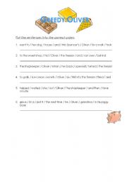 English worksheet: Greedy Oliver