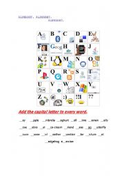 English worksheet: Alphabet