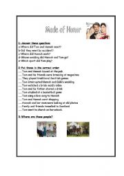 English worksheet: Movie: Made of Honor