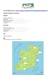 English worksheet: ireland