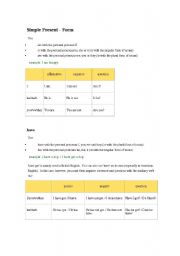 English Worksheet: Present Simple 