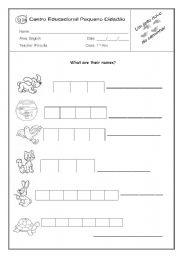 English worksheet: Animals complete