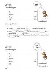 English worksheet: Animals: practice