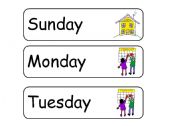 English Worksheet: Days of the week