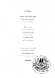 English worksheet: Mother earth 