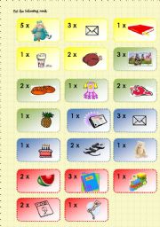 English Worksheet: Going shopping boardgame 3/3