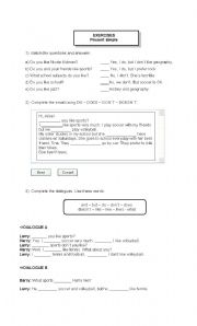 English worksheet: Simple Present - Review