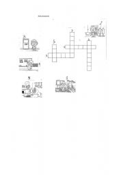 English worksheet: crossword