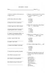 English Worksheet: ADVERBS OF FREQUENCY