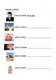 English Worksheet: FEELINGS