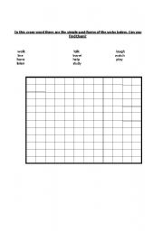 English worksheet: Word search puzzle - Simple Past