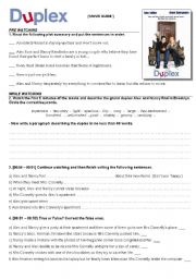 English Worksheet: Movie Guide: DUPLEX (Ben Stiller & Drew Barrymore) - COMEDY