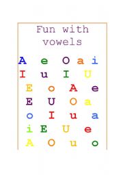 English Worksheet: Fun With Vowels