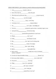 English Worksheet: MIXED SENTENCES