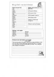 English worksheet: Plural exercises