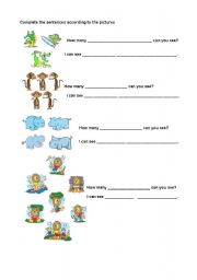 English worksheet: animals activity