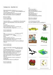 English Worksheet: Counting Crows  Big Yellow Txi