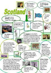 English Worksheet: WHAT IS SO SPECIAL ABOUT SCOTLAND?