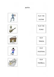 English Worksheet: Abilities