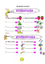 English Worksheet: This/that handout