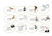 English Worksheet: Cards for practising Second Conditional