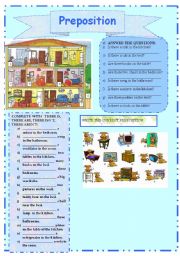 English Worksheet: Prepositions