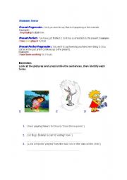 English worksheet: Grammar tenses exercises