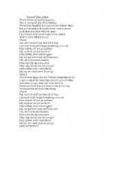 English Worksheet: Farewell Miss Aitken
