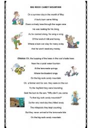 English worksheet: SONG