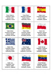 English Worksheet: Where are you from?