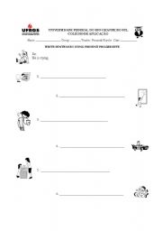 English Worksheet: Present Progressive Exercises