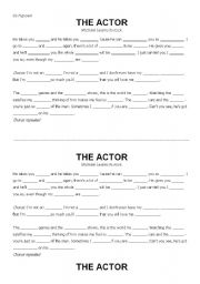 English worksheet: The actor - Michael Learns to Rock