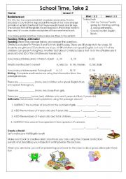 English Worksheet: Reading and Writing 