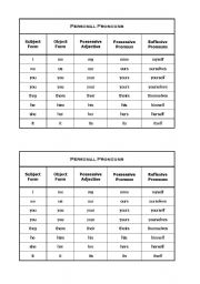 English worksheet: Personal Pronouns