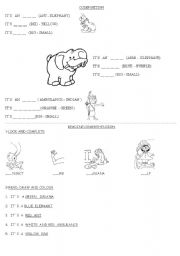 English Worksheet: COMPOSITION AND READING COMPREHENSION